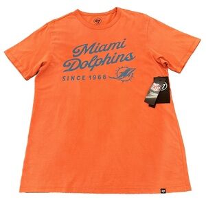 47 Brand Miami Dolphins NFL‎ Short Sleeve Shirt Size Men's Medium NWT